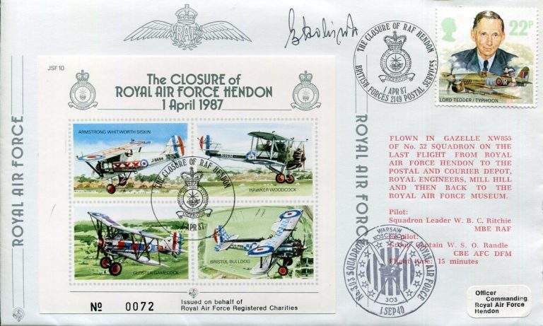 Boleslaw Drobinski Polish Air Force Battle of Britain WWII War Signed Autograph