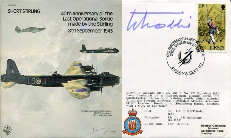 Group Captain Thomas Hamish Mahaddie RAF Pilot Stirlin WWII War Signed Autograph