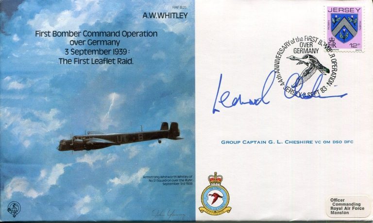Leonard Cheshire WWII War RAF Fighter Pilot Victoria Cross VC Signed Autograph