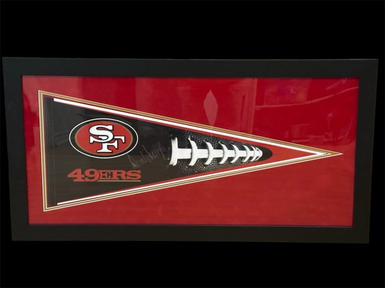 Donald Trump President Signed Autograph San Francisco 49ers Pennant BAS Beckett