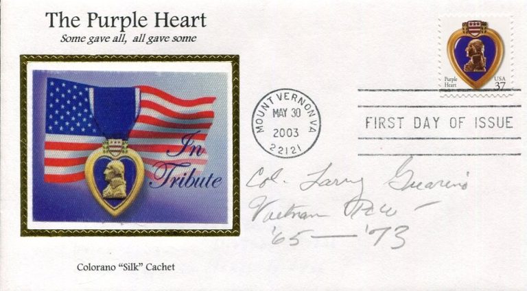 Lawrence Larry Guarino WWII Korea Vietnam Pilot POW Hanoi Signed Autograph FDC