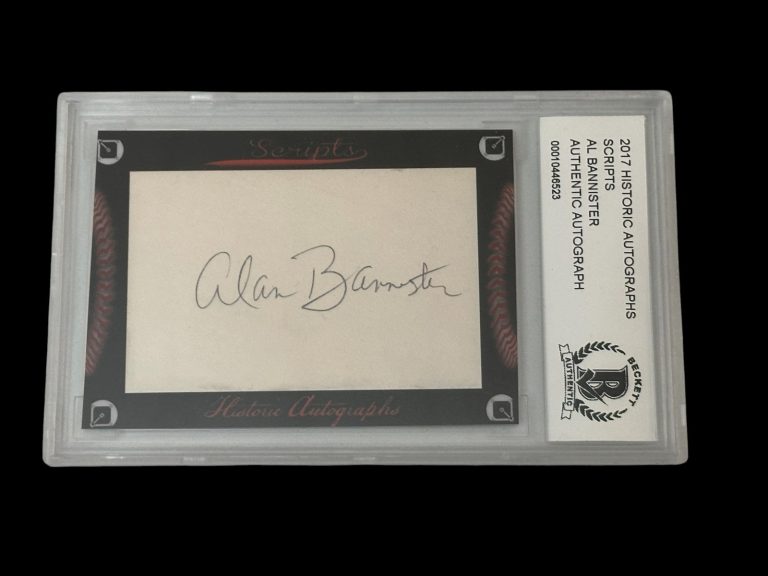 Alan Bannister Chicago White Sox TX Rangers 2017 HA Scripts Signed Autograph BAS