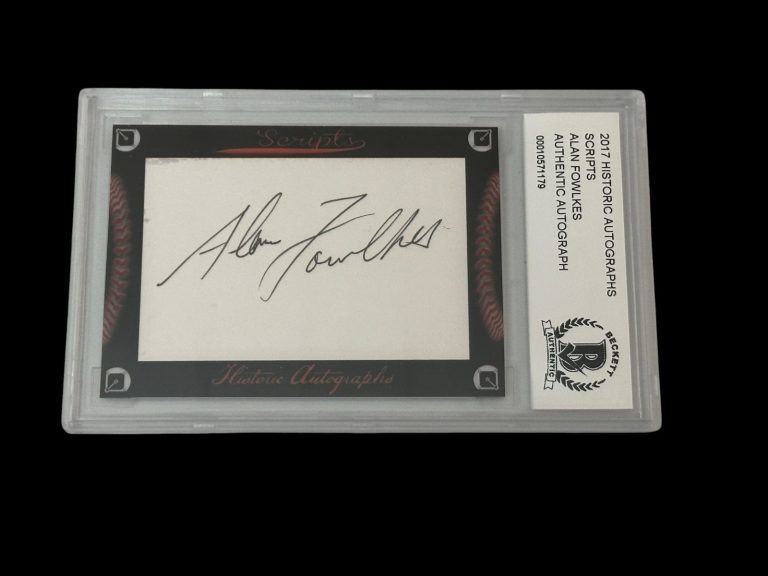 Alan Fowlkes San Francisco Giants Angels 2017 HA Scripts Signed Autograph BAS