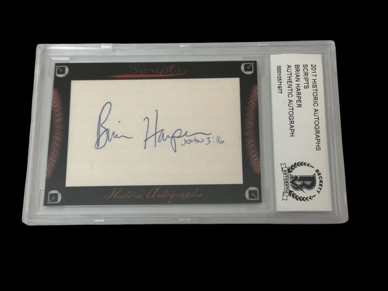 Brian Harper Minnesota Twins World Series 2017 HA Scripts Signed Autograph BAS