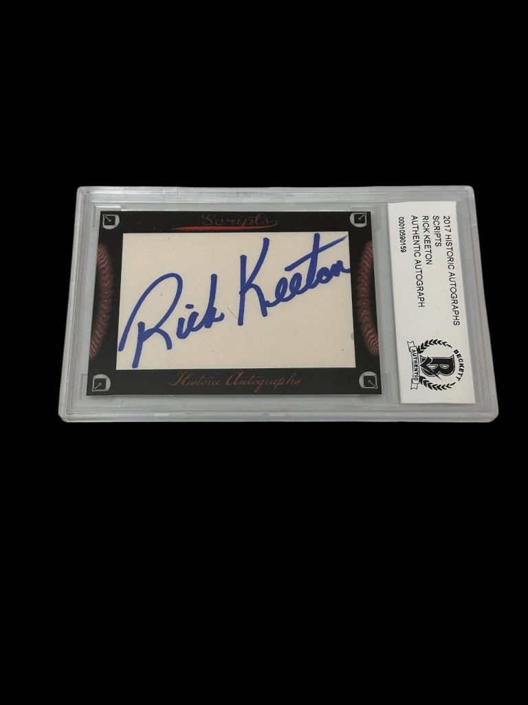 Rickey Keeton Milwaukee Brewers 2017 HA Scripts Signed Autograph BAS Beckett Sla