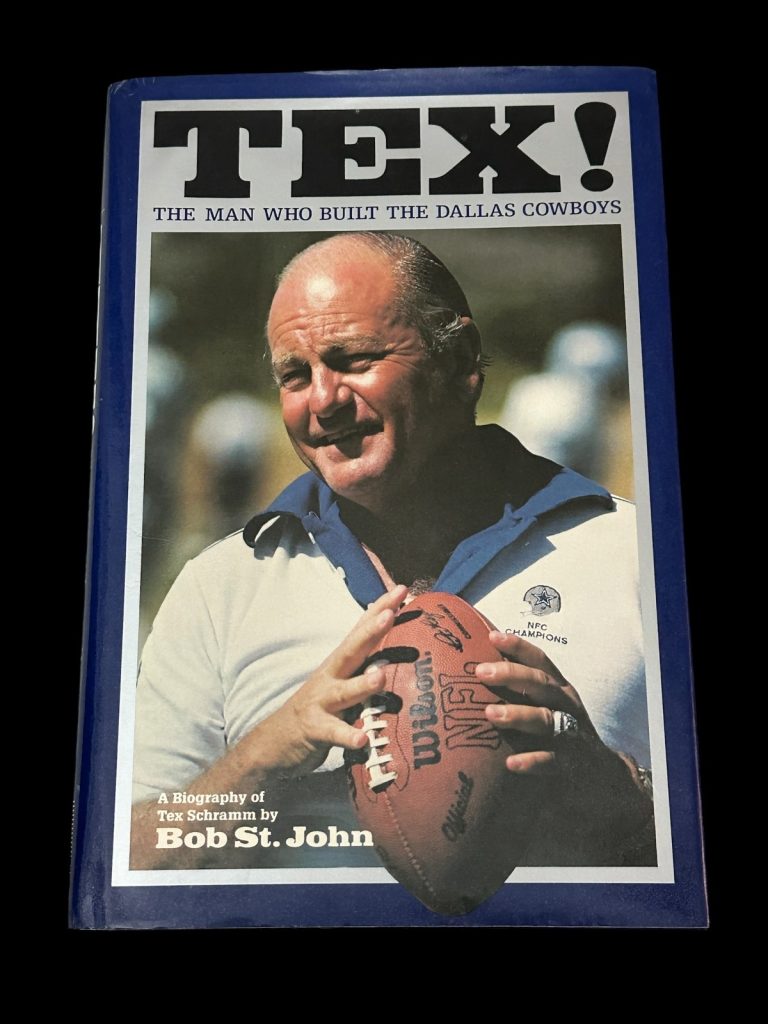 Tex Schramm Preside Dallas Cowboys 2x Super Bowl Champ HOF Signed Autograph Book