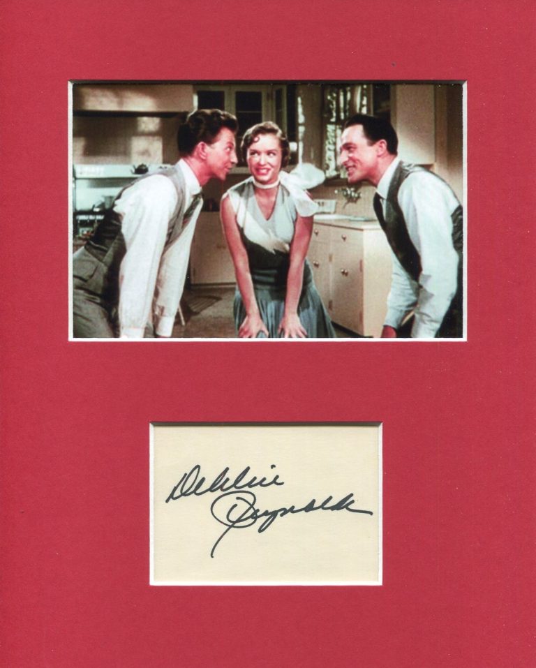 Debbie Reynolds Singin' in the Rain Rare Signed Autograph Photo Display
