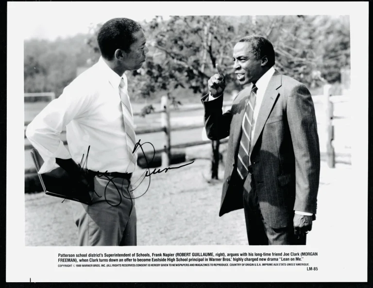 Morgan Freeman Vintage Signed Autographed Lean On Me 8x10 Photo SWAU Cert 2