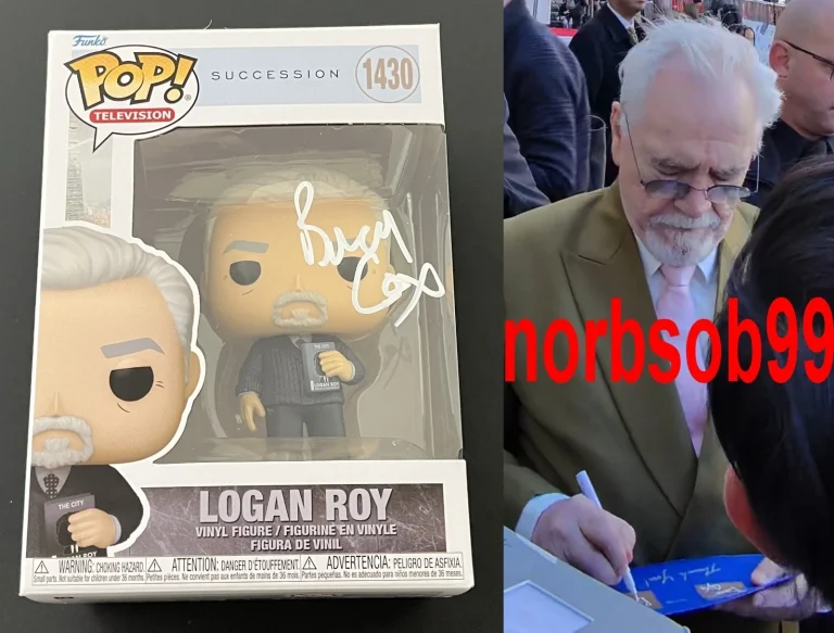 BRIAN COX SIGNED SUCCESSION ROMAN ROY 1430 FUNKO w/EXACT VIDEO PROOF BECKETT COA