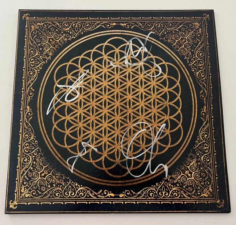 BRING ME THE HORIZON OLI SYKES +3 SIGNED SEMPITERNAL VINYL ALBUM w/PROOF & COA