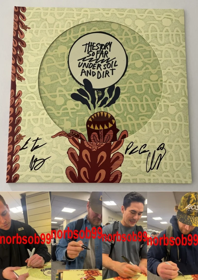 THE STORY SO FAR SIGNED AUTOGRAPH UNDER SOIL AND DIRT VINYL w/EXACT PROOF & COA