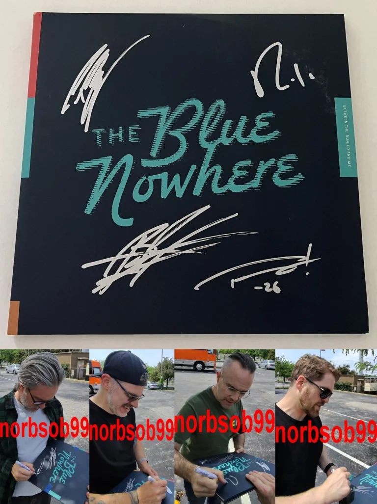 BETWEEN THE BURIED AND ME SIGNED AUTOGRAPH THE BLUE NOWHERE VINYL w/EXACT PROOF