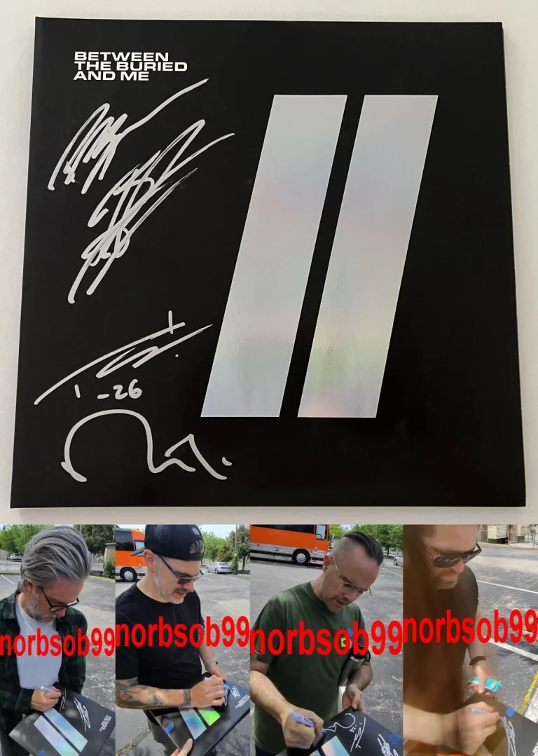BETWEEN THE BURIED AND ME SIGNED AUTOGRAPH COLORS 2 II VINYL ALBUM w/EXACT PROOF