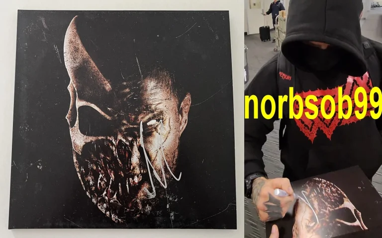 ALEX TERRIBLE SIGNED SLAUGHTER TO PREVAIL GRIZZLY VINYL ALBUM w/EXACT PROOF COA