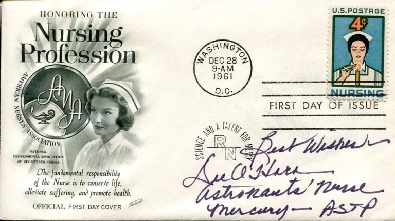 Dee O'Hara NASA First Aerospace Space Nurse To The Astronauts Signed Autograph