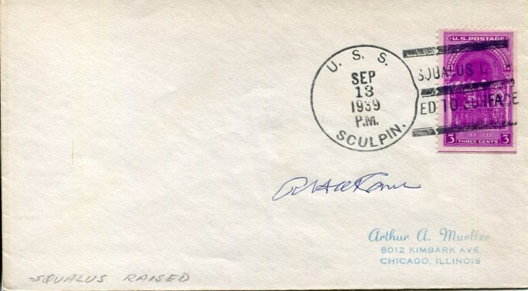 Adm Richard O'Kane Navy USS Tang Submarine MOH Medal Of Honor Signed Autograph