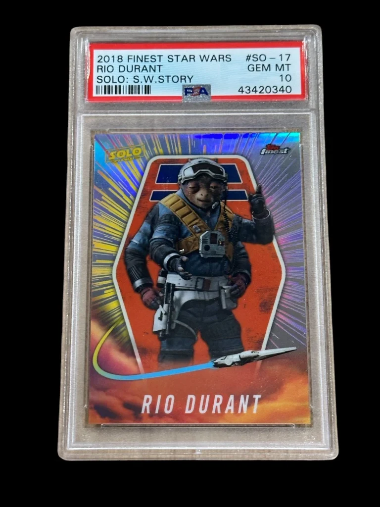 2018 Topps Finest Star Wars Solo: A Story Rio Durant SO-17 Gem Mint PSA 10