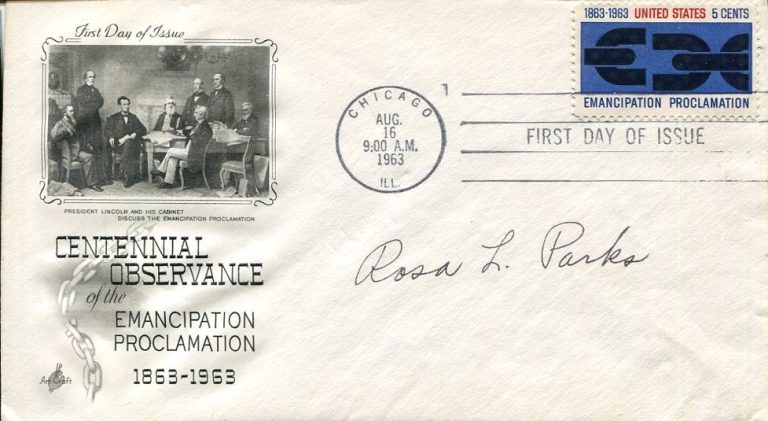 Rosa Parks Civil Rights Montgomery Bus Boycott Rare Signed Autograph FDC JSA