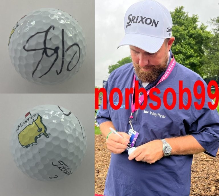 SHANE LOWRY SIGNED AUTOGRAPH TITLEIST PRO V1 MASTERS GOLF BALL w/EXACT PROOF COA