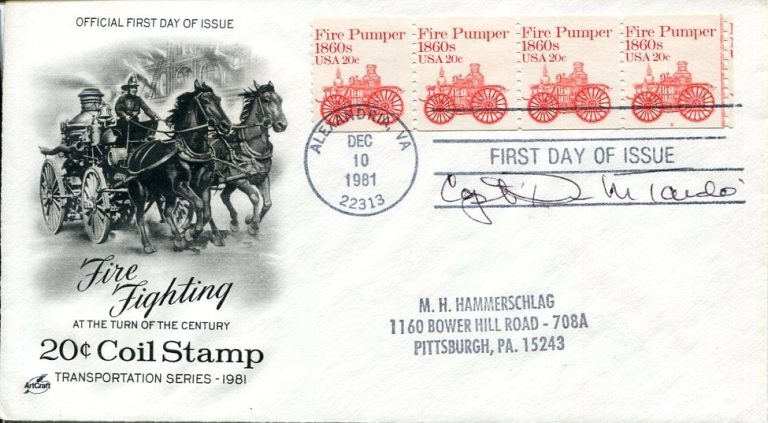 Dennis Tardio FDNY 9/11 Firefighter WTC Survivor Twin Tower Signed Autograph FDC