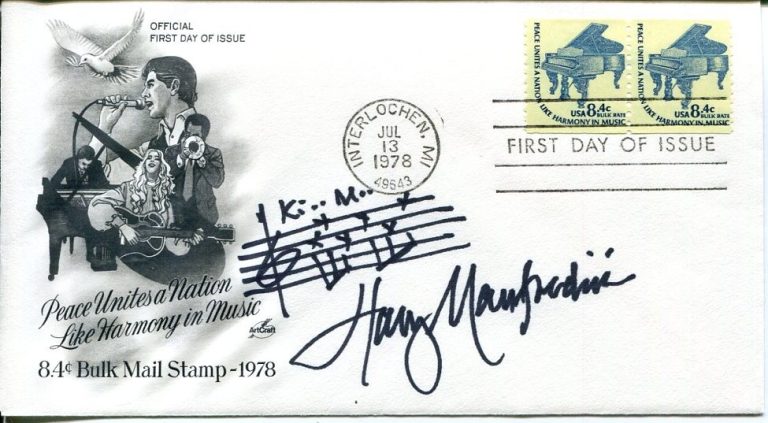 Harry Manfredini Friday The 13th Composer Rare Signed Autograph Musical Quote
