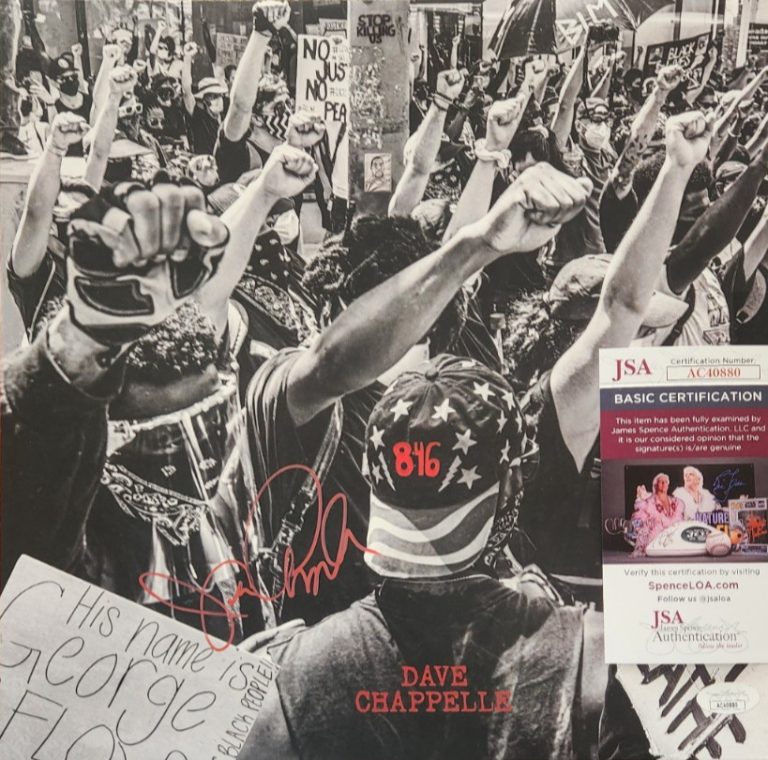Dave Chappelle Signed 8:46 Album w/ JSA COA #AC40880 Vinyl George Floyd