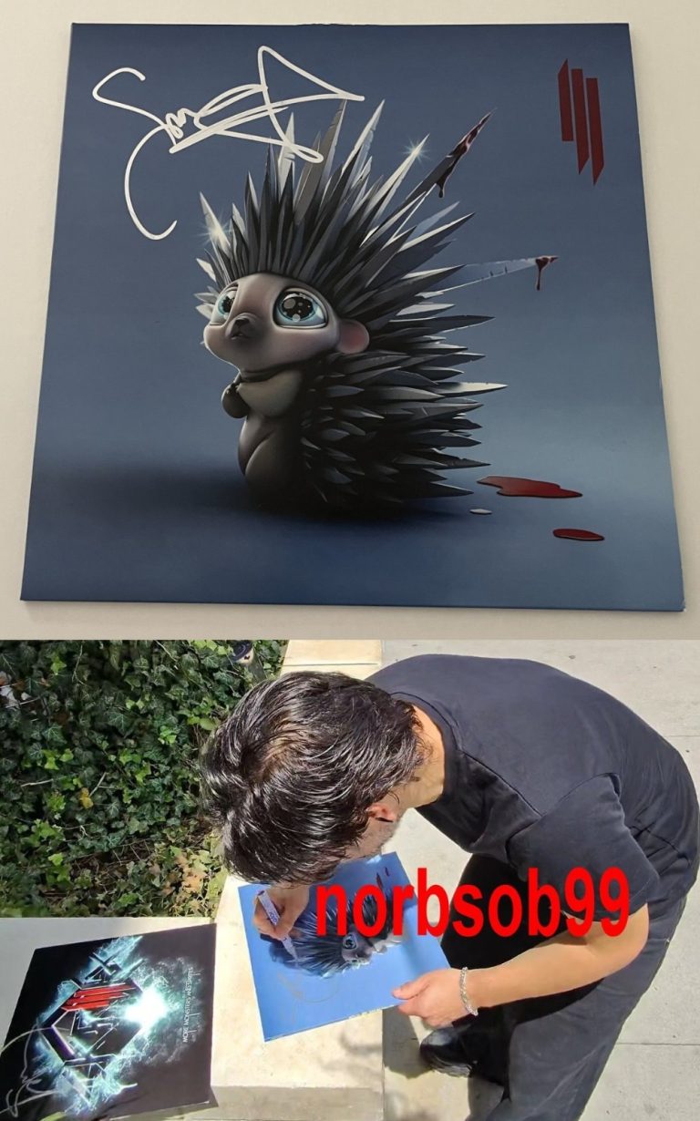 SKRILLEX SONNY MOORE SIGNED DON'T GET TOO CLOSE VINYL w/EXACT PROOF BECKETT COA