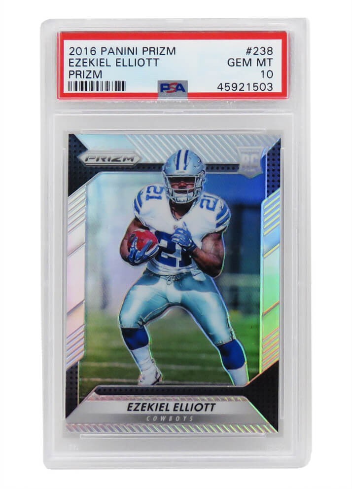 Ezekiel Elliott 2016 Panini Prizm #238 Prizm RC Rookie Card - PSA 10 GEM MINT