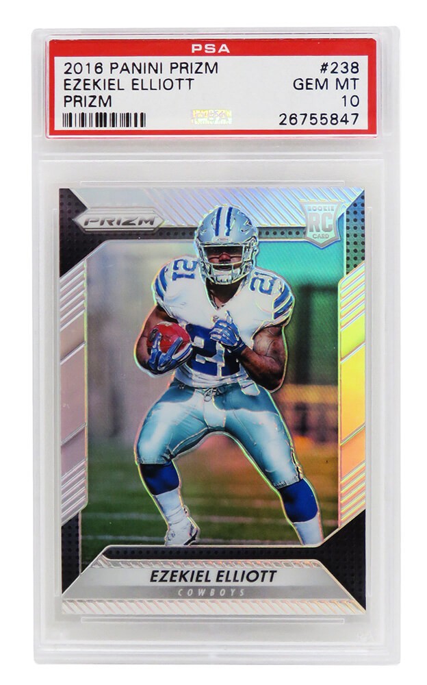 Ezekiel Elliott 2016 Panini Prizm #238 RC Rookie Card - PSA 10 (Silver Label)