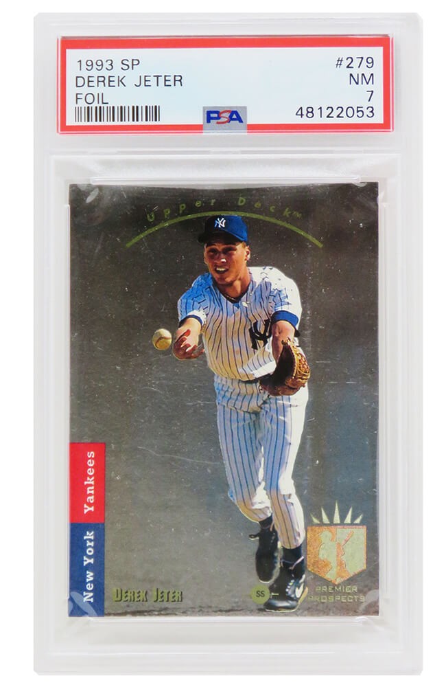 Derek Jeter (New York Yankees) 1993 SP Foil RC Rookie Card #279 (PSA 7 NM) (I)