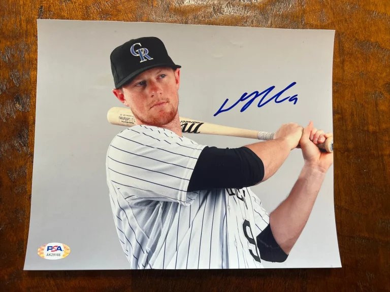 Dj Lemahieu Signed Photo Psa Dna Coa Autographed Rockies Yankees