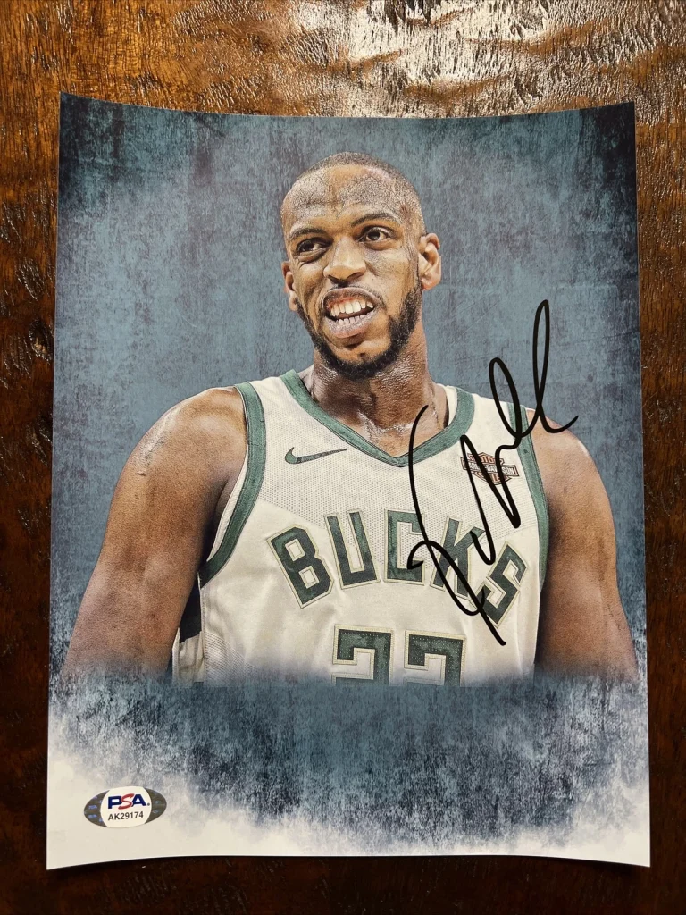 Khris Middleton Signed Photo PSA DNA Coa Autographed Milwaukee Bucks