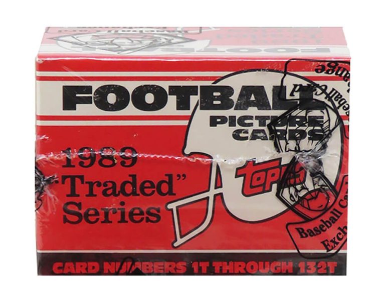 1989 Topps Traded Football Set BBCE Wrapped FASC (From A Sealed Case)