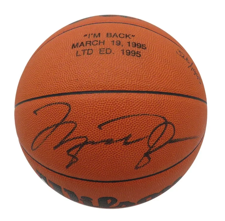 Michael Jordan Signed Wilson Jet 