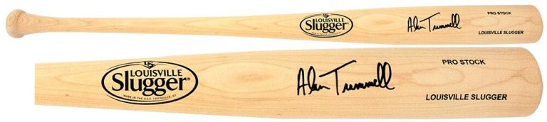 Alan Trammell Signed Louisville Slugger Pro Stock Blonde Baseball Bat - (SS COA)