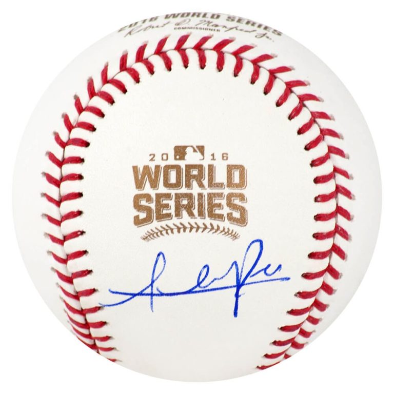 Cubs ADDISON RUSSELL Signed Official 2016 World Series Baseball - SCHWARTZ