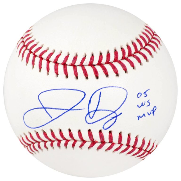 White Sox JERMAINE DYE Signed Rawlings Official MLB Baseball w/05 WS MVP - SS