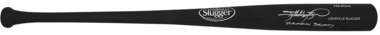 Sammy Sosa Signed Louisville Slugger Pro Black Baseball Bat w/Slammin - (SS COA)
