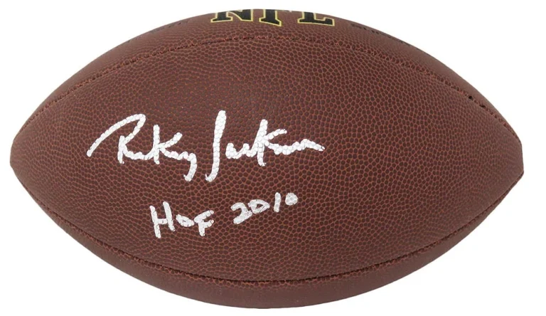 Rickey Jackson 49ers Signed Wilson Super Grip F/S NFL Football w/HOF 2010 - SS