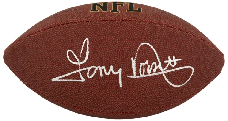 Tony Dorsett Signed Wilson Super Grip Full Size NFL Football - (SCHWARTZ COA)