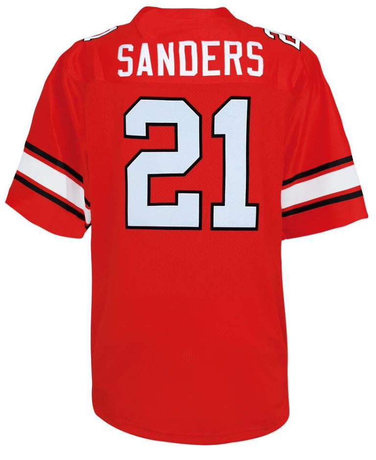 Barry Sanders Oklahoma State Retro Brand Orange T/B Football Jersey (Size XL)