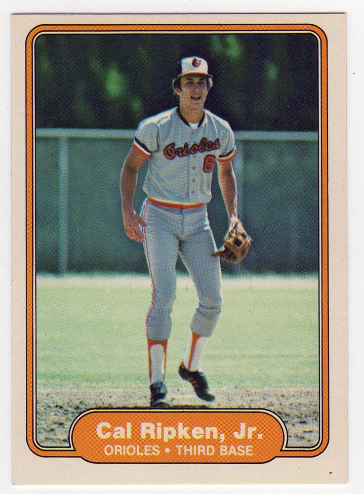 Cal Ripken Jr Baltimore Orioles 1982 Fleer ROOKIE RC Baseball Card #176