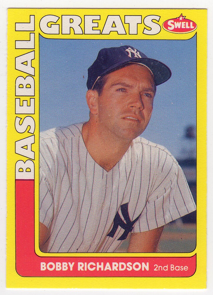 Bobby Richardson Yankees 1990 Swell Baseball Greats Card #75 (Lot of 54)