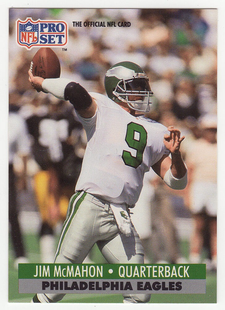 Jim McMahon Eagles 1991 Pro Set Football Trading Card #842 (Lot of 25)