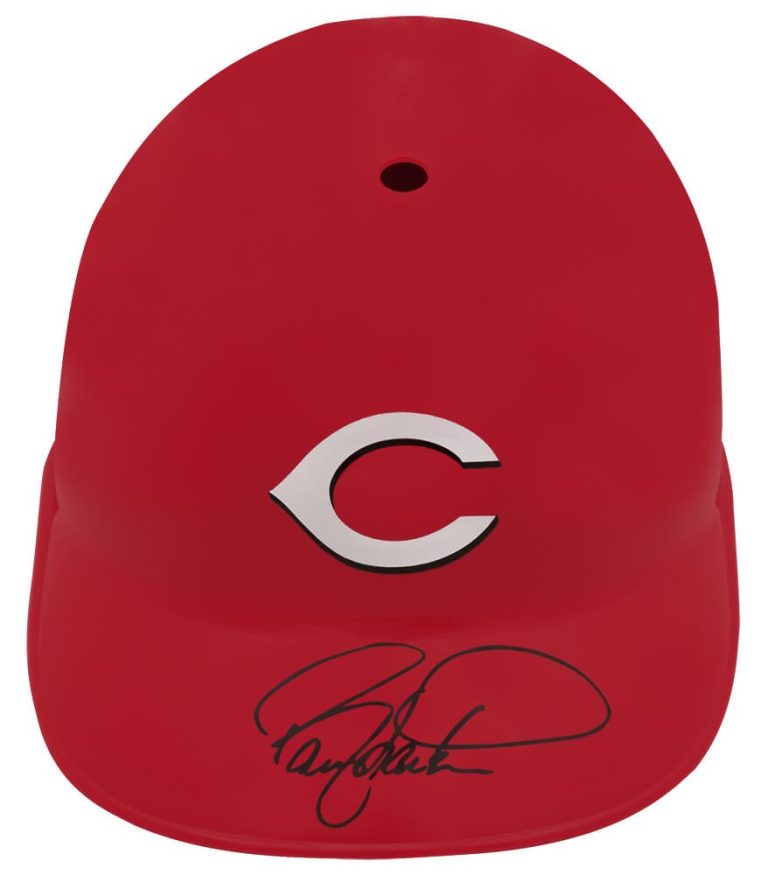Barry Larkin Signed Reds Souvenir Replica Batting Helmet - (SCHWARTZ SPORTS COA)