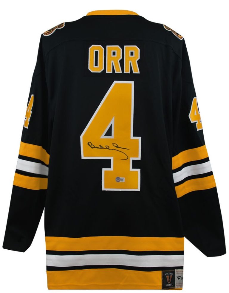 Bobby Orr Signed Bruins Black Fanatics Premier Hockey Jersey - (Beckett COA)