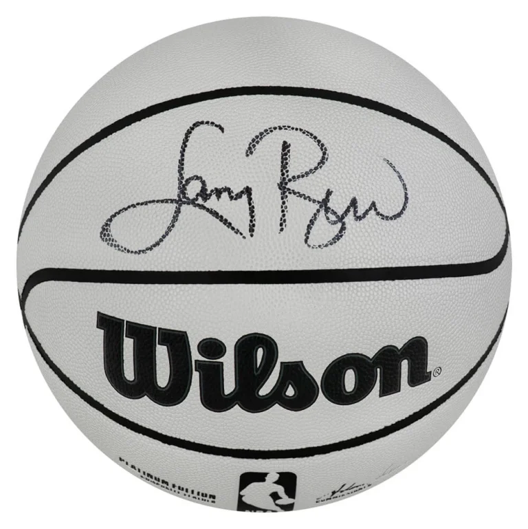 Larry Bird Signed Wilson Platinum Full Size  Basketball - (SCHWARTZ COA)