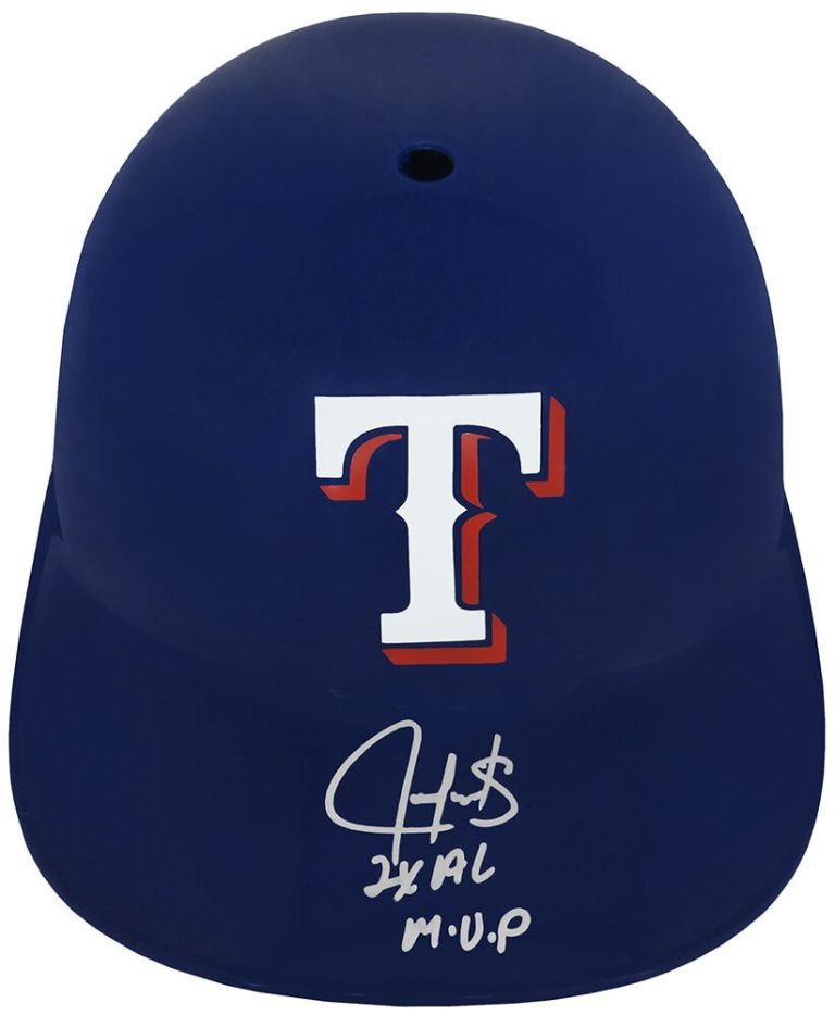 Juan Gonzalez Signed Rangers Rep Souvenir Batting Helmet w/2x AL MVP - (SS COA)