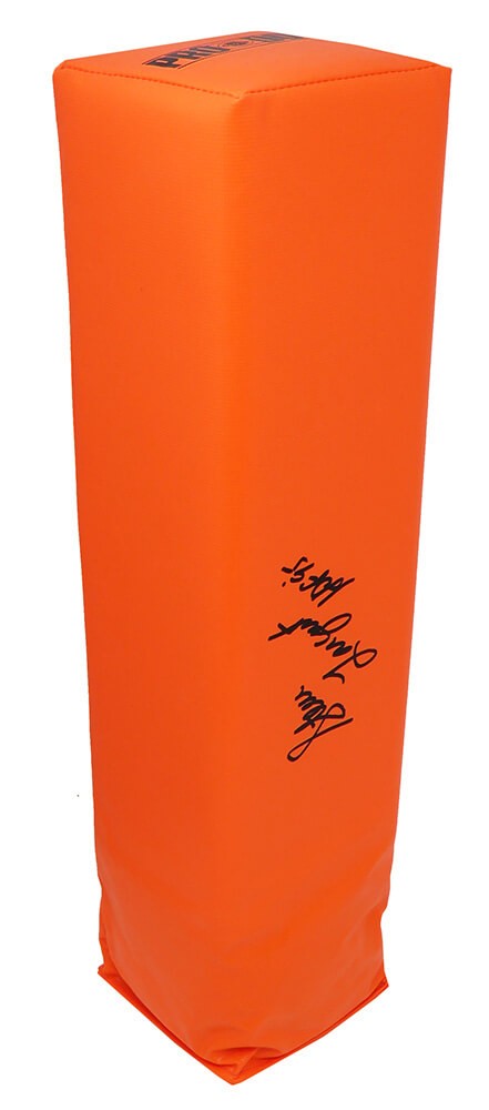 Steve Largent SEAHAWKS Signed Orange Endzone Football Pylon w/HOF'95 - SS COA