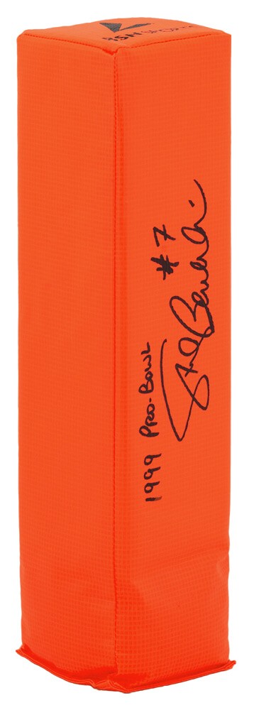 Steve Beuerlein Signed BSN Orange Endzone Football Pylon w/Pro Bowl - (SS COA)